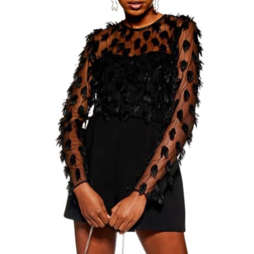 Top Shop Black Playsuit/Romper